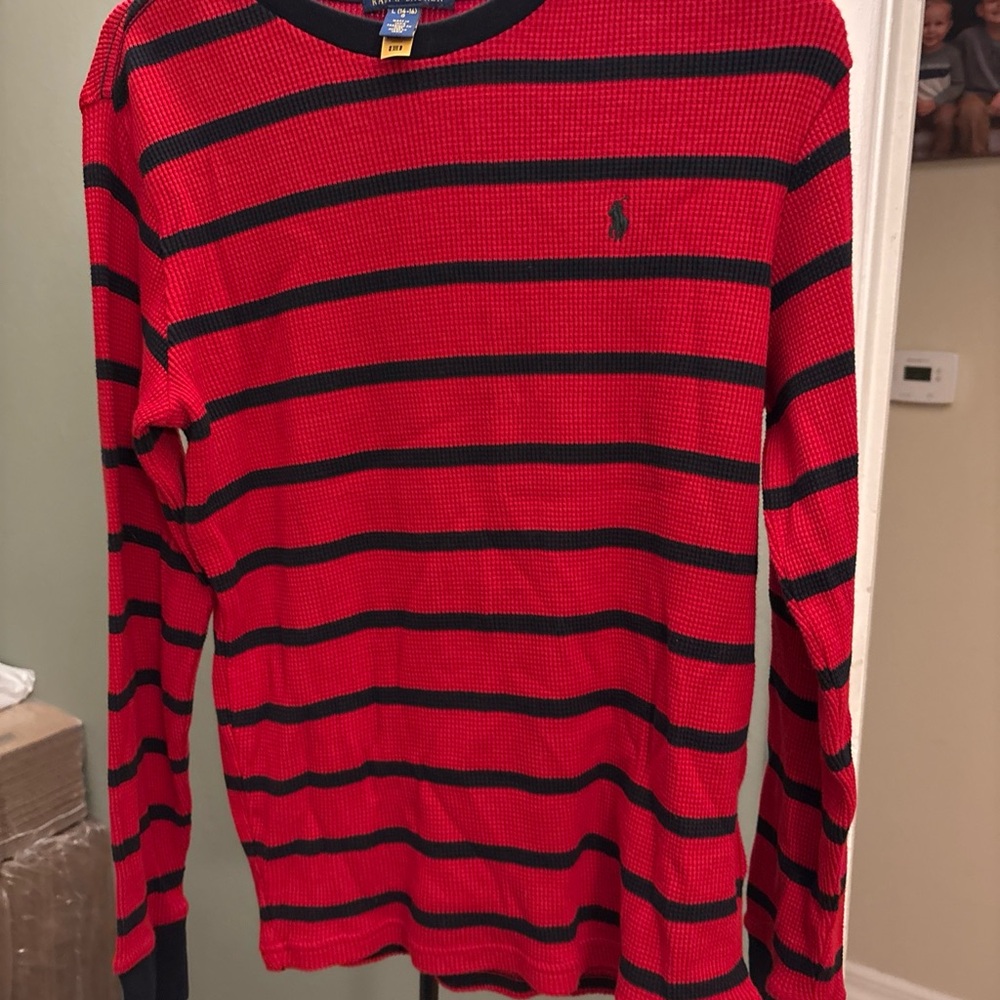 Polo by Ralph Lauren Red and Blue Striped boys Sweater
